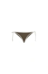 Brunello Cucinelli Triangle Bikini Set Nylon Silk Blend In Gray