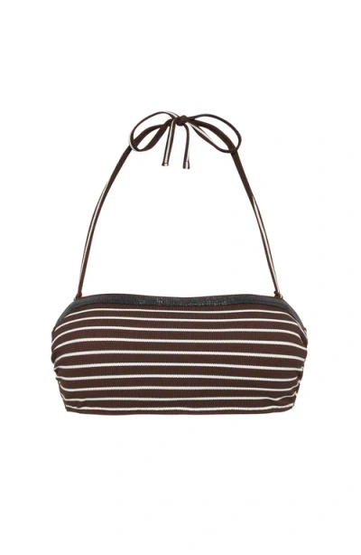 BRUNELLO CUCINELLI BRUNELLO CUCINELLI BIKINI TOP WITH MONILI