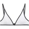 Brunello Cucinelli Triangle-cup Bikini Top In White