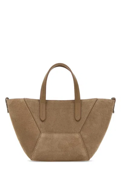 Brunello Cucinelli Biscuit Suede Handbag