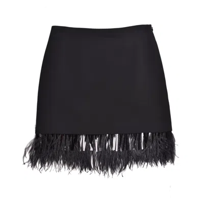 Brunello Cucinelli Black Acetate Mini Women's Skirt