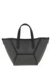 Brunello Cucinelli Precious Bc Duo Mini Bag In Grained Leather In Black