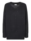 Brunello Cucinelli Sequin-embellished Sweater In Black