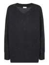 Brunello Cucinelli Sequin-embellished Sweater In Black