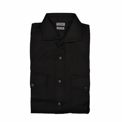 Brunello Cucinelli Black Cotton Biker Jacket