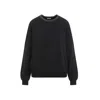 Brunello Cucinelli Black Cotton Crewneck Sweatshirt In Black
