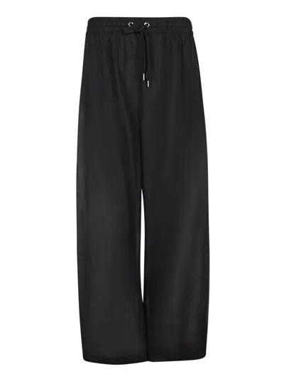Brunello Cucinelli Black Cotton Organza Trousers