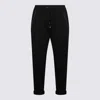 Brunello Cucinelli Black Cotton Pants In Black