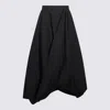 Brunello Cucinelli Black Cotton Skirt In Black