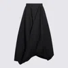 Brunello Cucinelli Black Cotton Skirt In Black
