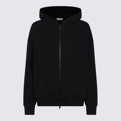Brunello Cucinelli Black Cotton Sweatshirt