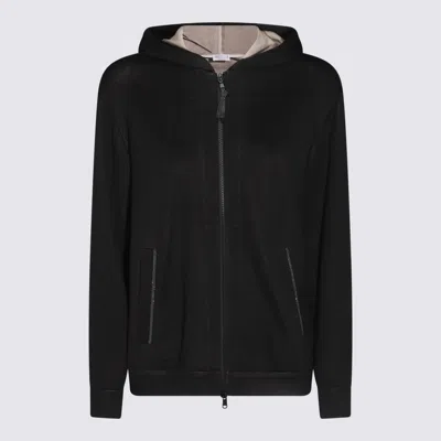 Brunello Cucinelli Black Cotton Sweatshirt