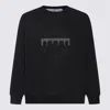 Brunello Cucinelli Black Cotton Sweatshirt In Black