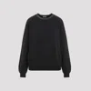Brunello Cucinelli Black Cotton Crewneck Sweatshirt In Black