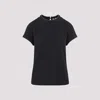 Brunello Cucinelli Stretch Cotton Jersey T-shirt With Precious Faux Layering In Black