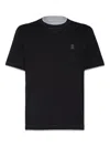 Brunello Cucinelli Slim Fit Crew-neck T-shirt In Lightweight Cotton Jersey In Black