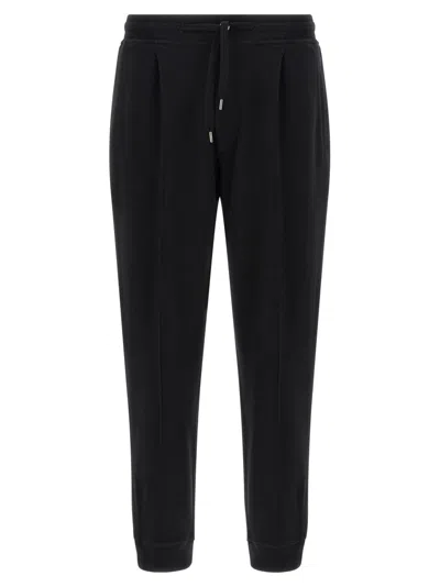 BRUNELLO CUCINELLI BLACK CRTE JOGGERS