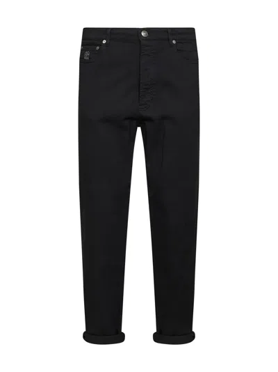Brunello Cucinelli Black Garment-dyed Lightweight Comfort Denim Iconic Fit Jeans