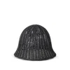Brunello Cucinelli Techno Raffia Bucket Hat In Black