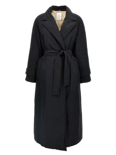 Brunello Cucinelli Classic Trench Coat With Belted Waist In Black