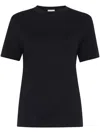 Brunello Cucinelli Plain Knitted T-shirt In Black