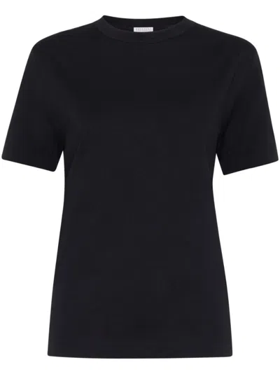 BRUNELLO CUCINELLI BLACK JERSEY T-SHIRT