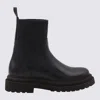 Brunello Cucinelli Precious Loop Detail Ankle Boots In Black