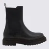 Brunello Cucinelli Chunky Sole Ankle Boots With Contrast Stitching In C101
