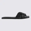 BRUNELLO CUCINELLI BRUNELLO CUCINELLI BLACK LEATHER FLATS