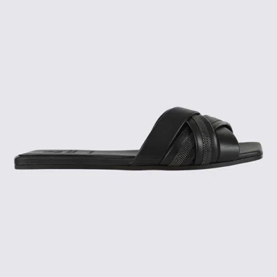Brunello Cucinelli Flat Shoes Black In Black