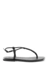 BRUNELLO CUCINELLI BLACK LEATHER SANDALS WITH PRECIOUS BRAIDED STRAPS FOR WOMEN