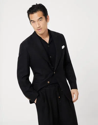Brunello Cucinelli Black Linen Clothing
