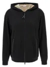 Brunello Cucinelli Women Cotton-silk Sweatshirt Topwear With Jewellery In Black