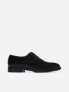 Brunello Cucinelli Black Patent Calfskin Oxfords In Black