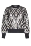 Brunello Cucinelli Sequin-embellished Printed Sweatshirt In Black