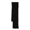 Brunello Cucinelli Ribbed-knit Cashmere Scarf In Black