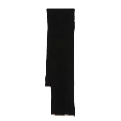 BRUNELLO CUCINELLI BRUNELLO CUCINELLI BLACK SCARVES MEN
