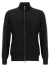 Brunello Cucinelli Silk Cashmere Cardigan Sweaters And Cardigans Black In Black