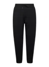 Brunello Cucinelli Men Black Techno Cotton Joggers In Black
