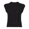 Brunello Cucinelli Double Cable Dazzling Vest In Black