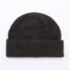 Brunello Cucinelli Ribbed Cuff Speckled Texture Hats In Brown