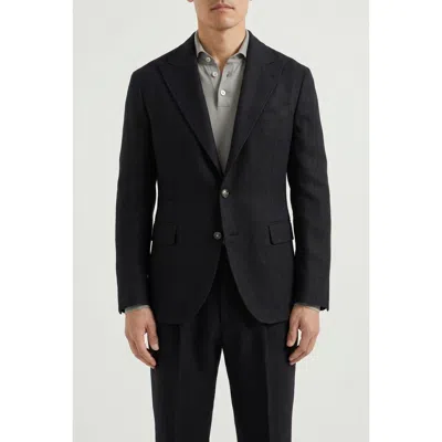 Brunello Cucinelli Tailored Suit In Virgin Wool In Blue