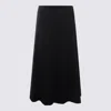 Brunello Cucinelli Black Wool Skirt In Black