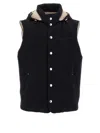 Brunello Cucinelli Padded Wool Vest In Black