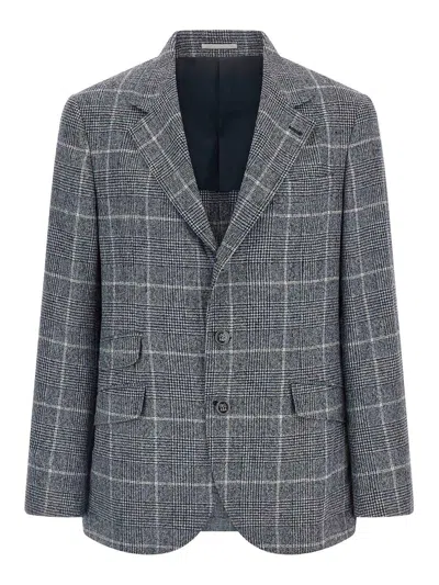 BRUNELLO CUCINELLI BLAZER - AZUL