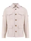 Brunello Cucinelli Shirt Style Jacket Buttoned Epaulettes