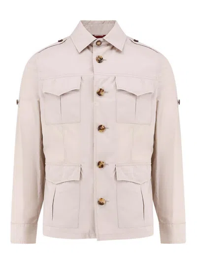 BRUNELLO CUCINELLI COLD BEIGE JACKETS
