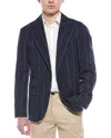 Brunello Cucinelli Pinstriped Buttoned Blazer
