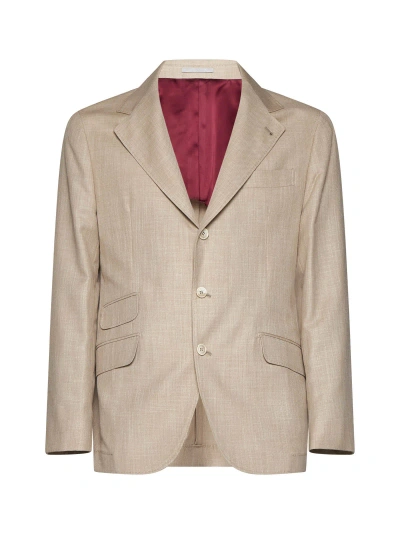 Brunello Cucinelli Blazer In Beige