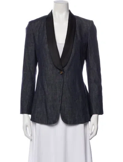 Pre-owned Brunello Cucinelli Blazer In Blue